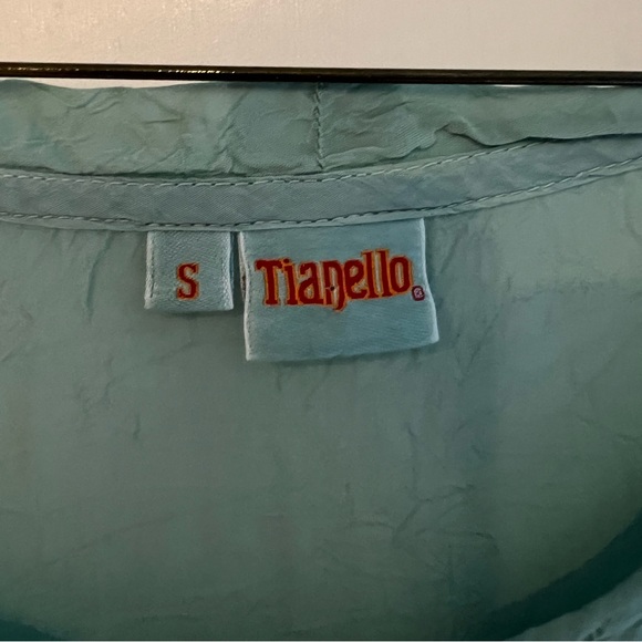 Tianello Tia Georgette Shelby Blouse Womens Size Small - Picture 7 of 8